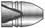 Mold Lyman .54 caliber, 425 grain Minie bullet mold, single cavity, steel blocks only